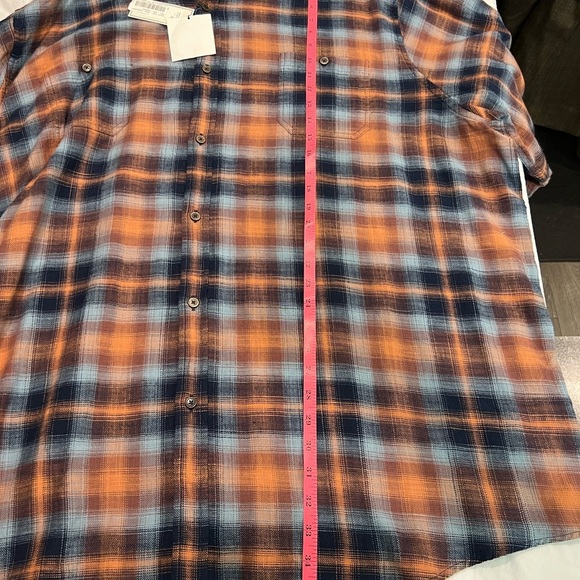 ROWM Men’s 4XB Plaid Button-Up Shirt NWT | 100% Cotton Long Sleeve Flannel - Picture 3 of 8
